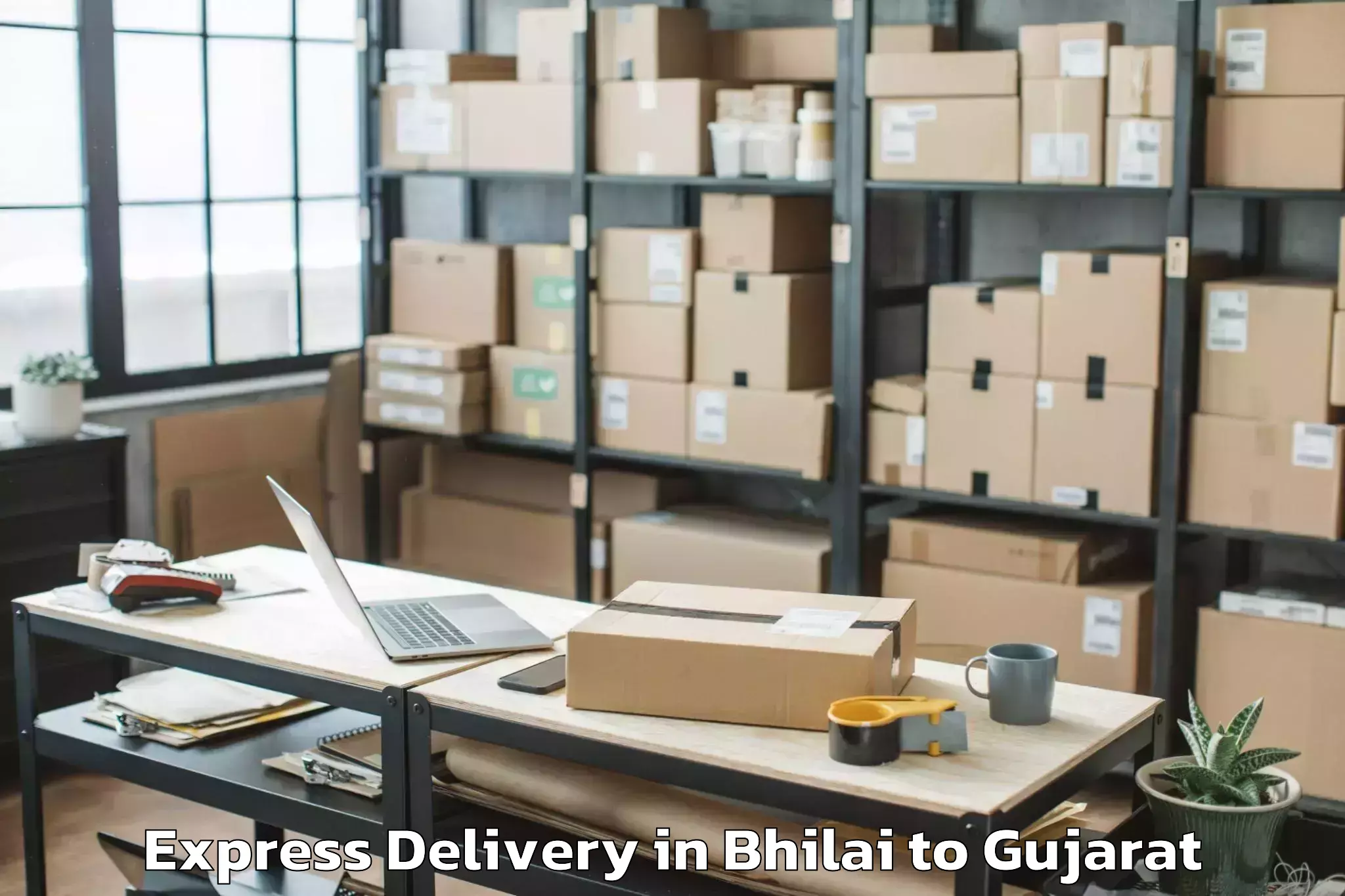 Easy Bhilai to Lavad Express Delivery Booking